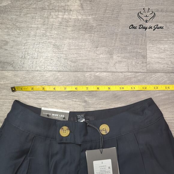 Who What Wear High Rise Wide Leg Crop Pants Size 2 - Picture 3 of 6